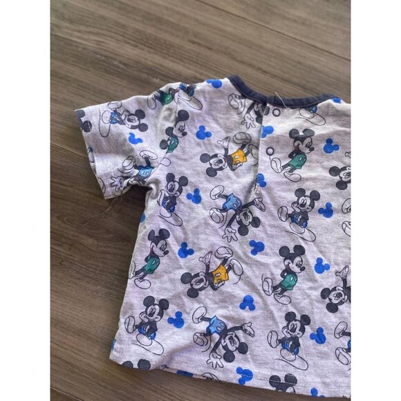 Disney Baby Boys T Shirt Multicolor Mickey Mouse Shirt Size 0/3 Months - Picture 5 of 8